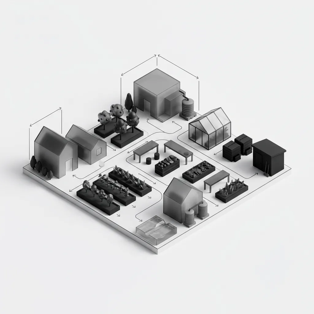 Sustainable community card: agriculture — food production within the development.